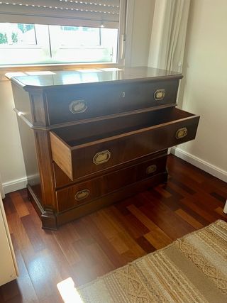 Cómoda secreter escritorio madera | Cómoda cajones