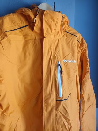 Chaqueta Columbia impermeable naranja
