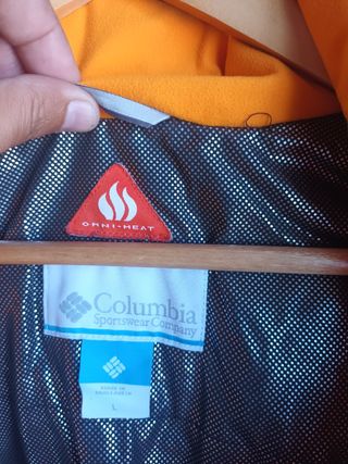 Chaqueta Columbia impermeable naranja
