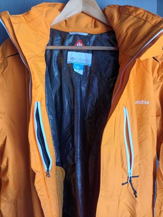 Chaqueta Columbia impermeable naranja