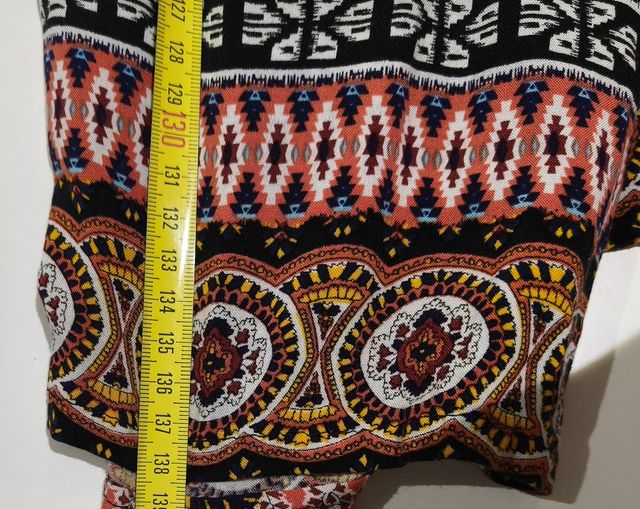 Vestido largo estampado boho