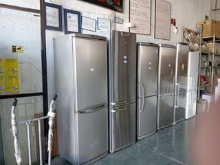 2 Frigoríficos combi acero