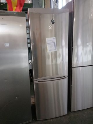 2 Frigoríficos combi acero