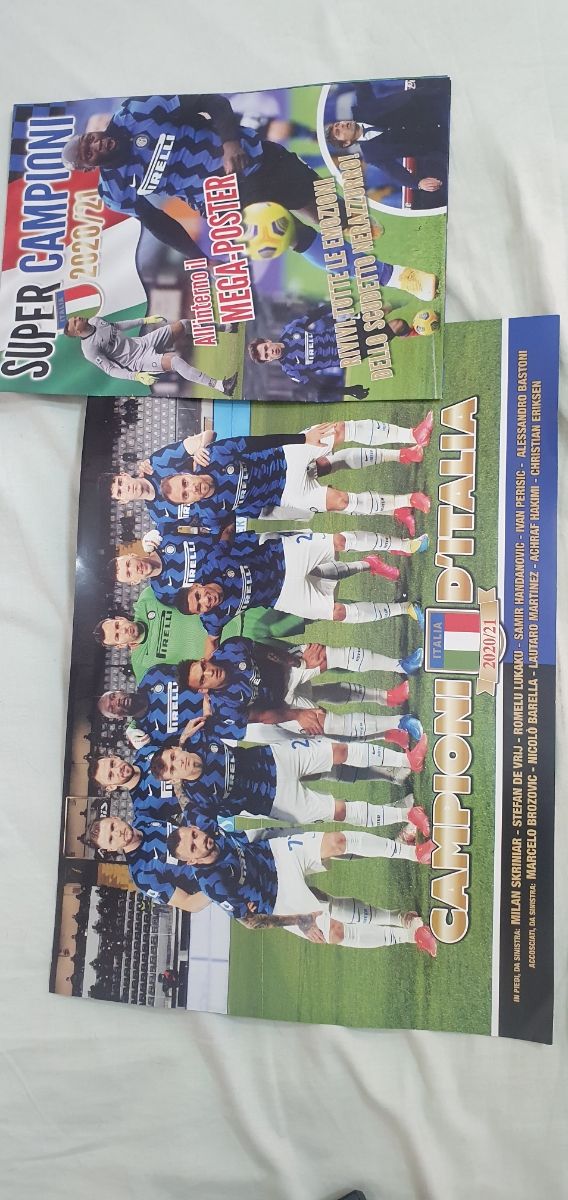 2 poster Inter 2020-21 Campione d'Italia