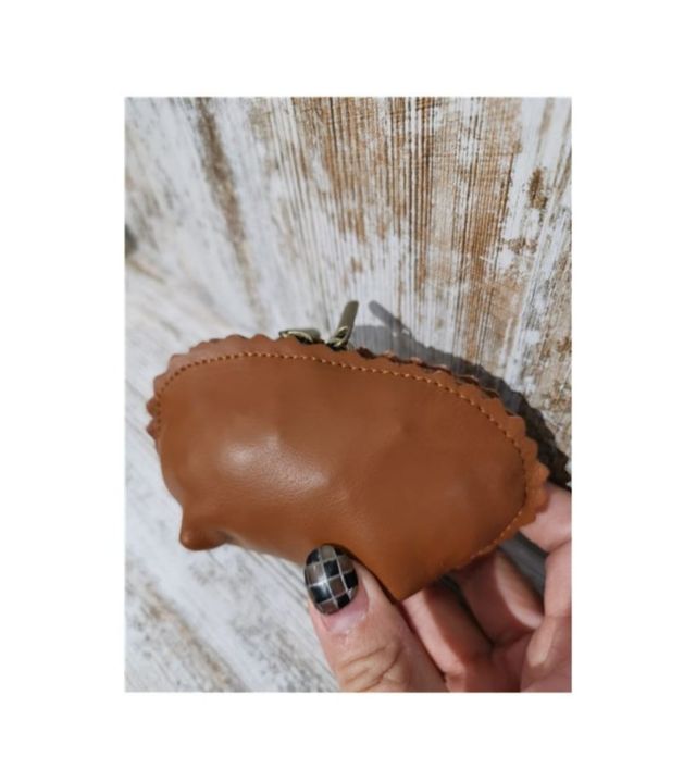 Monedero de piel genuina