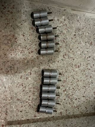 Patas silla cromadas 10cm M-10  (12uds)