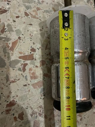 Patas silla cromadas 10cm M-10  (12uds)