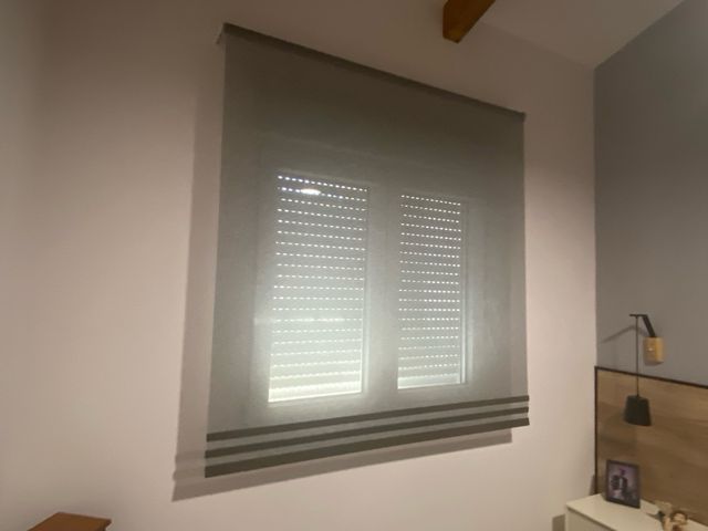 Estor enrollable gris 150 x  250