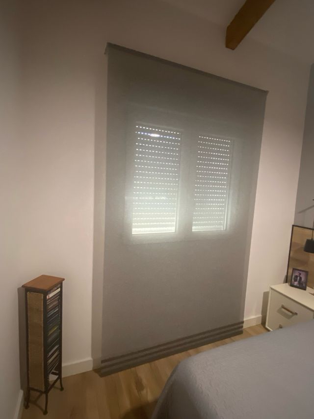 Estor enrollable gris 150 x  250