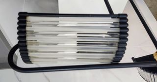 Lámpara techo 3 luces - Negro/Dorado y cristal