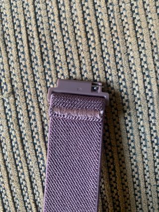 Correa reloj morada 22mm. 
