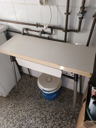 Mesa plegable extensible blanca cocina auxiliar 