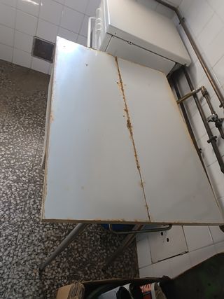 Mesa plegable extensible blanca cocina auxiliar 