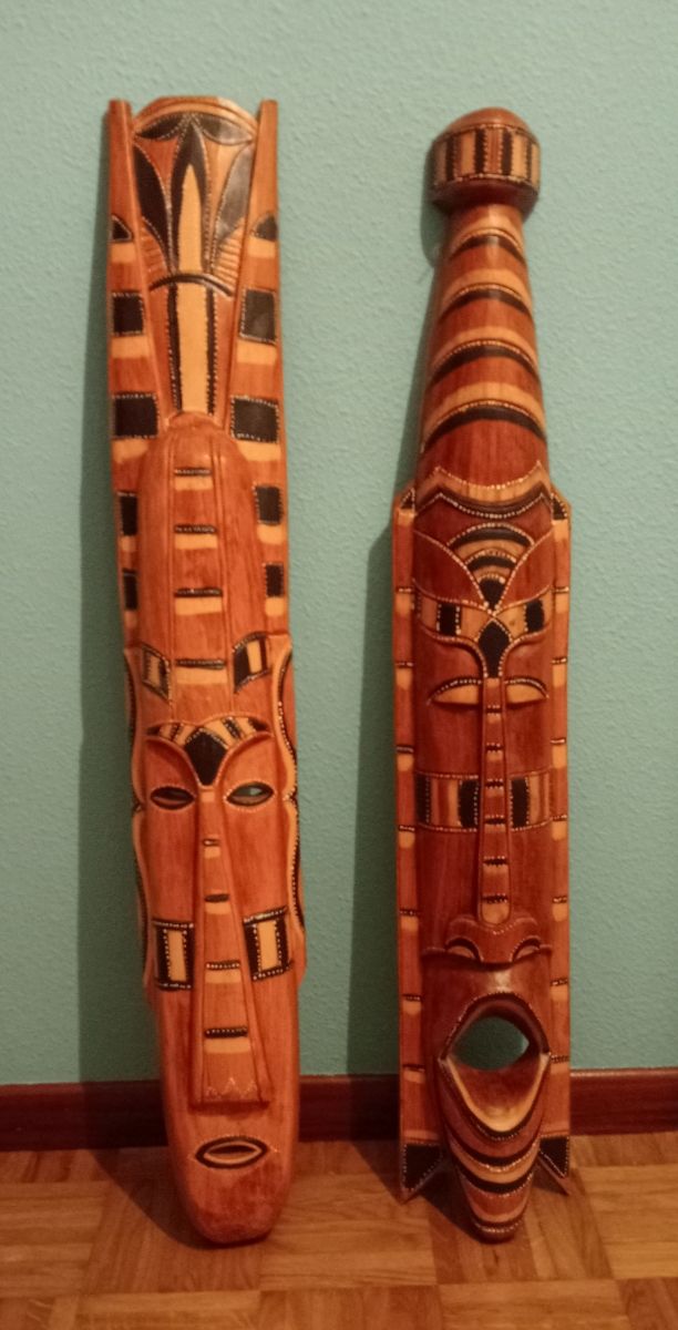 Máscaras tribales madera - Decoración
