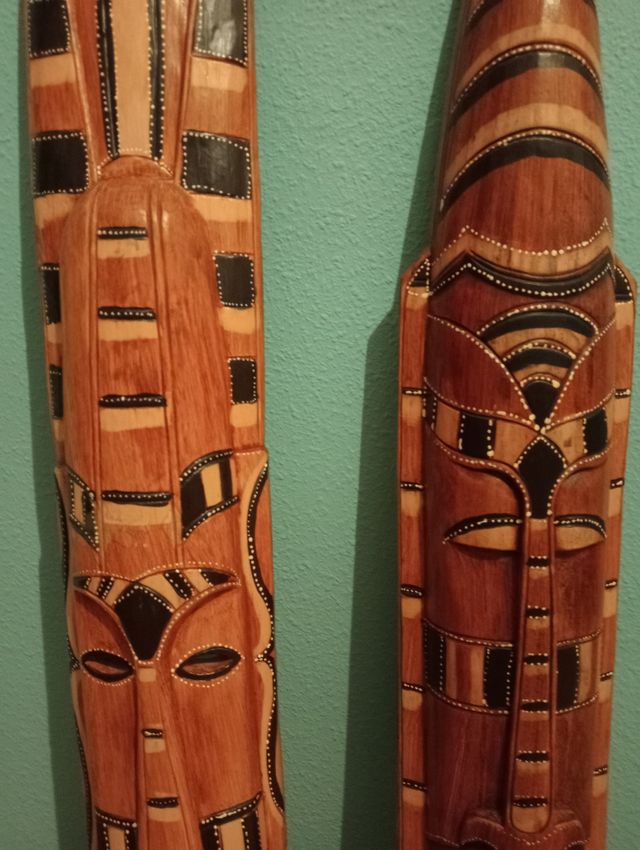 Máscaras tribales madera - Decoración