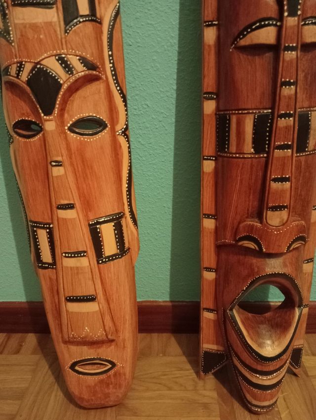 Máscaras tribales madera - Decoración