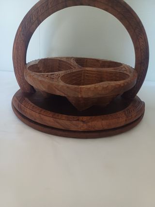 Centrotavola legno intagliato a mano