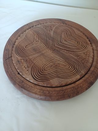 Centrotavola legno intagliato a mano