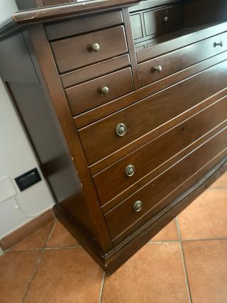 Comò con specchiera stile Arte Povera