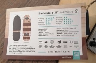 Surfskate Miller: Tabla de skate