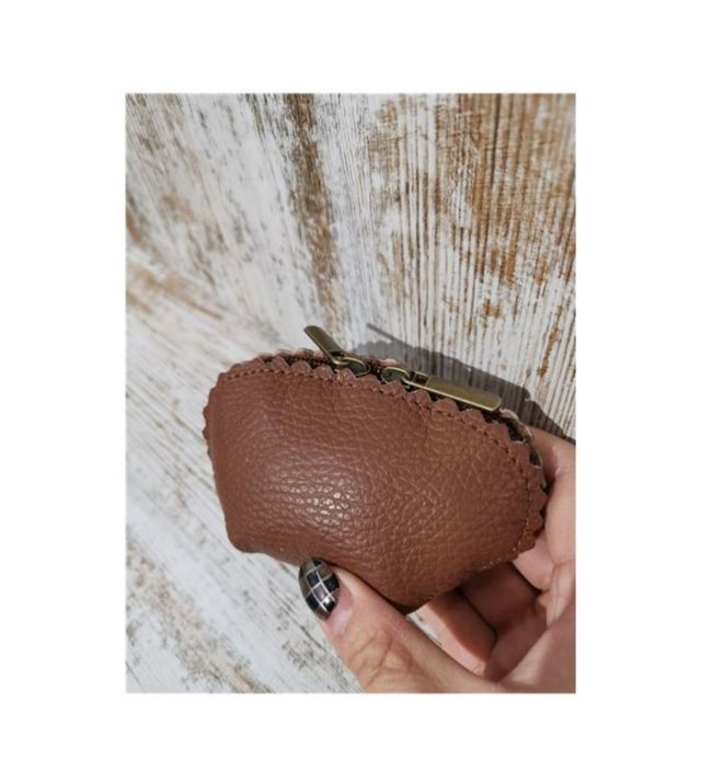 Monedero piel cremallera