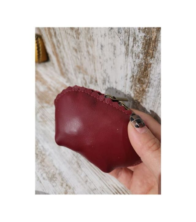 Monedero piel cremallera