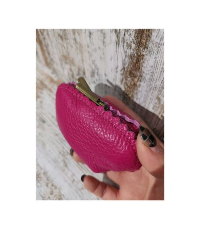 Monedero piel cremallera