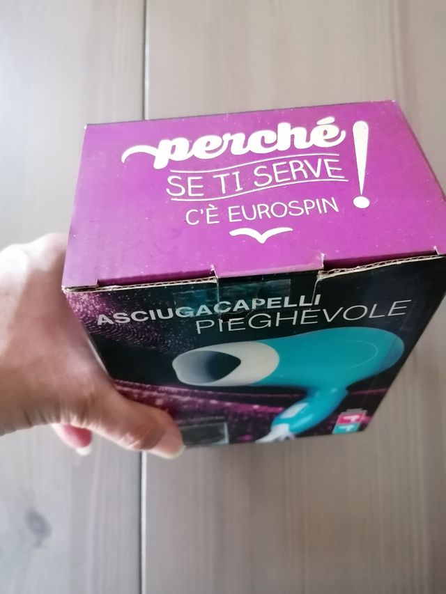 Asciugacapelli pieghevole fucsia