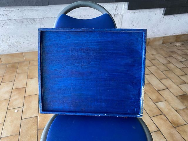 Scatola legno decorata farfalle