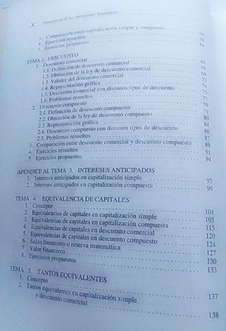 Matemática de las operaciones financieras.
