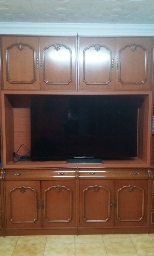 Mueble TV madera 3 cuerpos