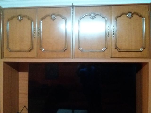 Mueble TV madera 3 cuerpos