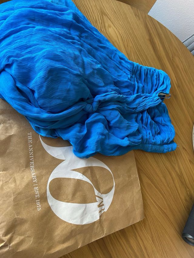 Vestido Zara azul talla S - NUEVO