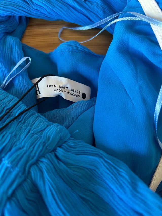 Vestido Zara azul talla S - NUEVO