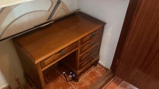 Escritorio vintage madera 4 cajones
