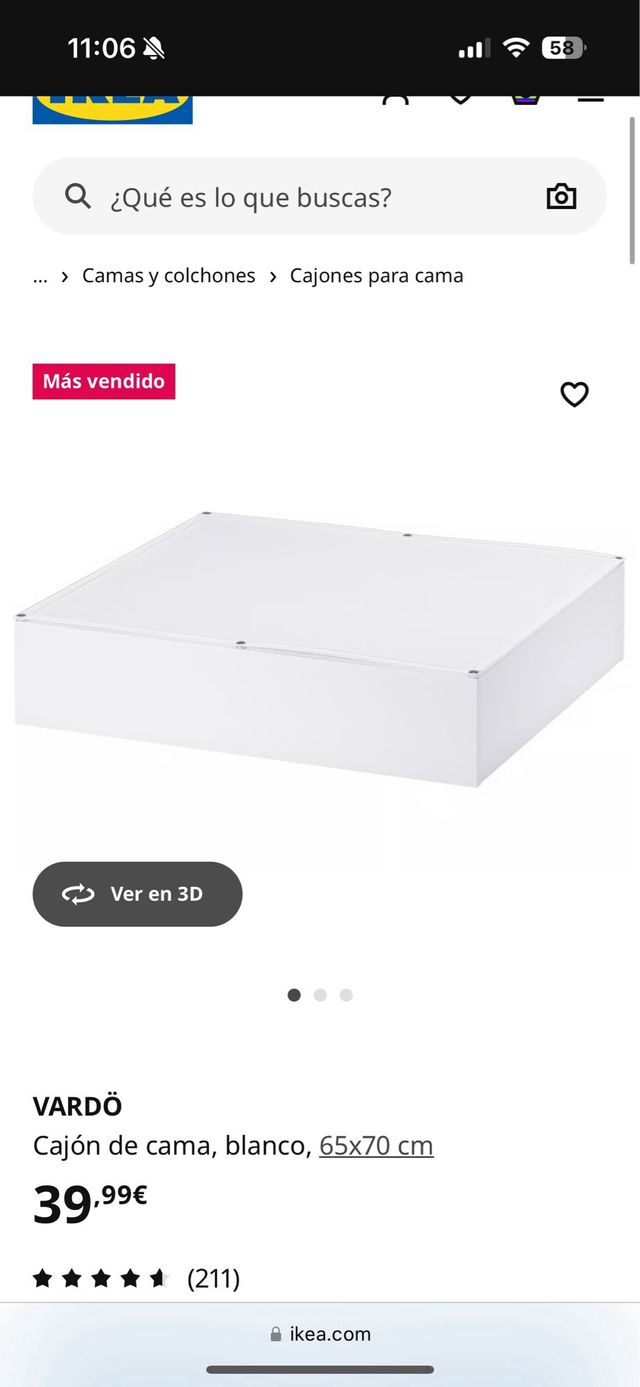 Pack Cama KRITTER +2Barandillas+1colchón+2 cajones