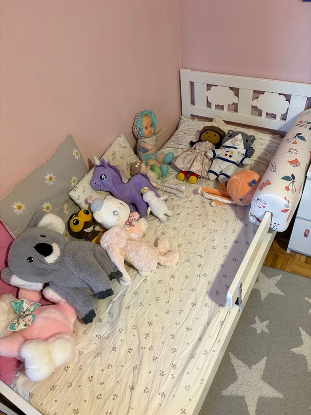 Pack Cama KRITTER +2Barandillas+1colchón+2 cajones