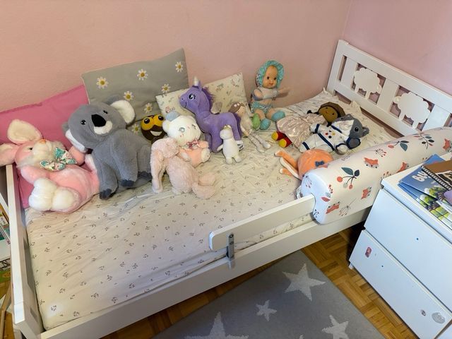 Pack Cama KRITTER +2Barandillas+1colchón+2 cajones