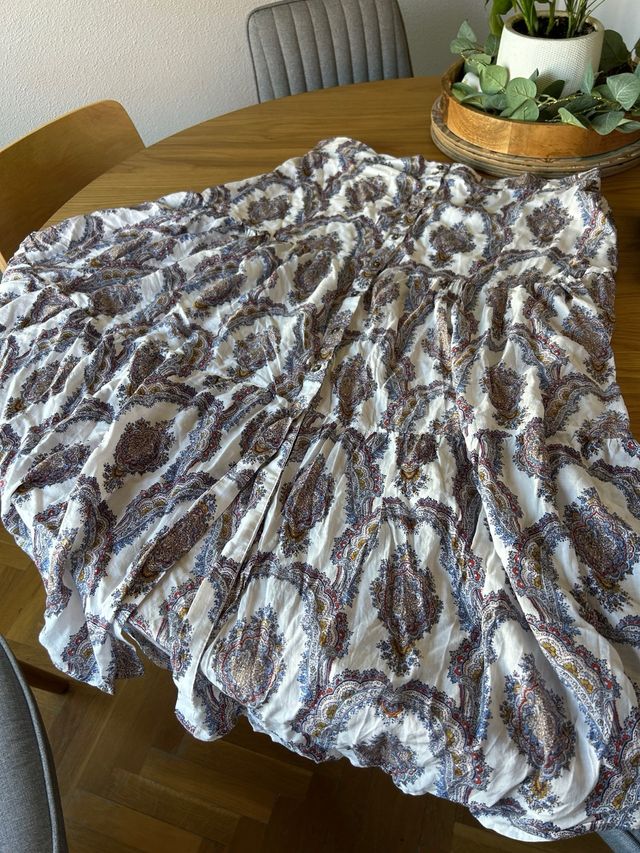 Falda larga H&M XXL multicolor