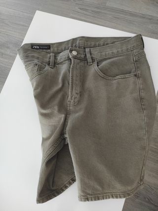 Shorts Zara verde oliva