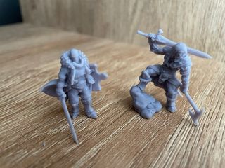 Miniature D&D/Warhammer: guerrieri