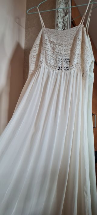 Vestido Zara blanco - nuevo