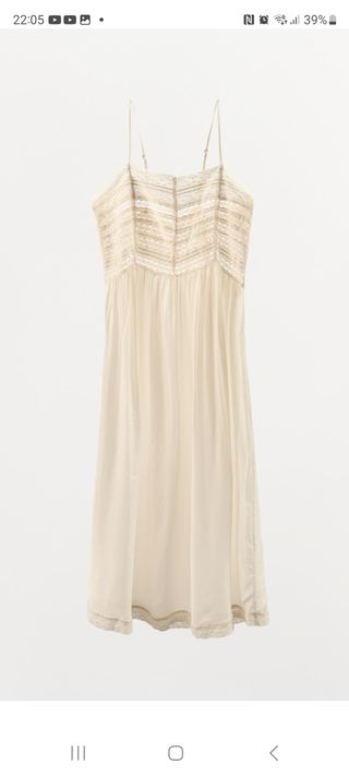 Vestido Zara blanco - nuevo