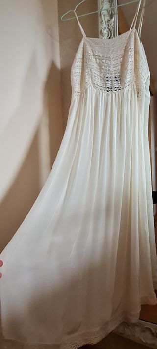 Vestido Zara blanco - nuevo