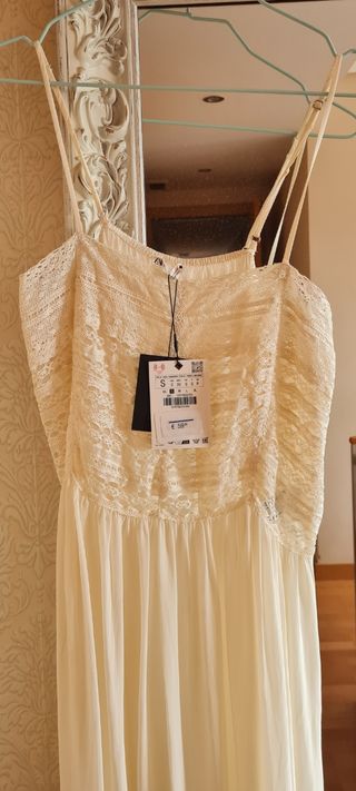 Vestido Zara blanco - nuevo
