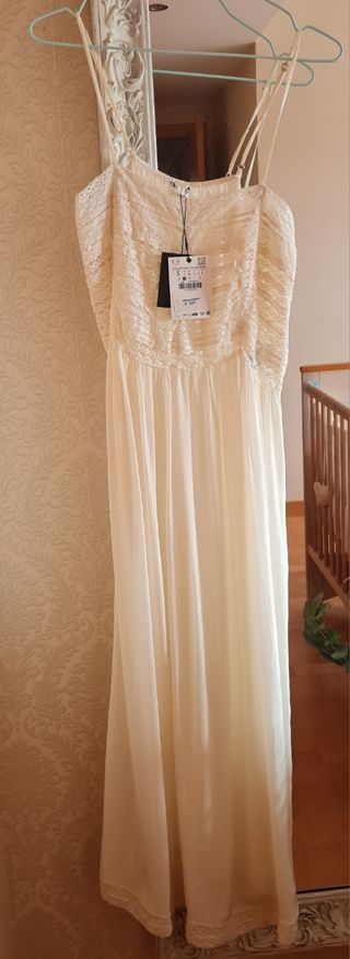 Vestido Zara blanco - nuevo