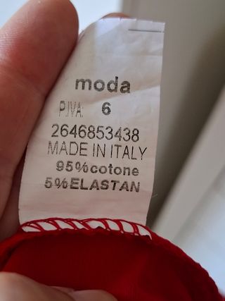 Vestito rosso monospalla