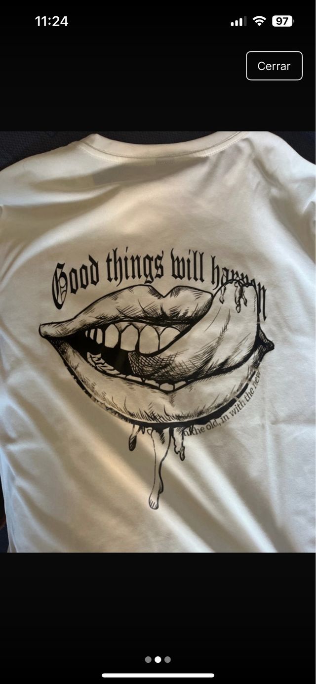 Camiseta blanca hombre - Talla M