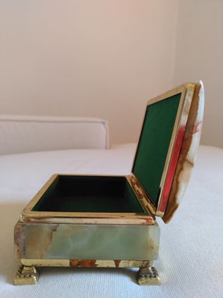 Scatola portagioie vintage in marmo onice