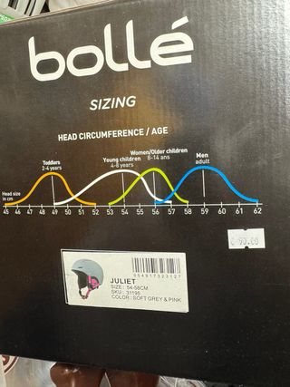 Casco esquí Bollé gris - talla S/M